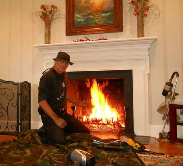 starting a fire in a fire place